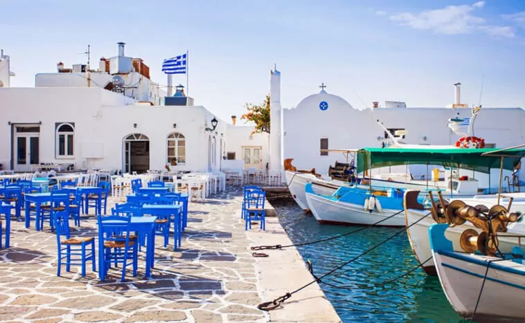 Mykonos Paros Santorini Greek Island Hopping